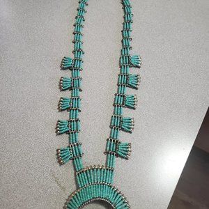 Southwestern Style Safety Pin Necklace